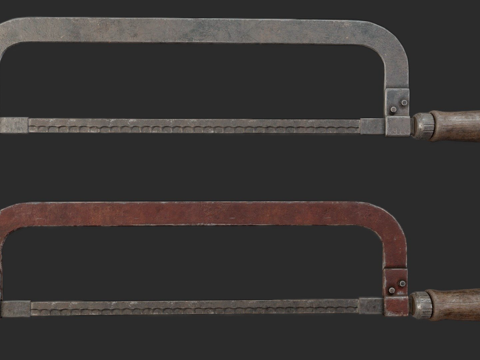  金属锯PBR3d模型 