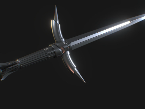  凯洛伦中世纪剑3d模型 