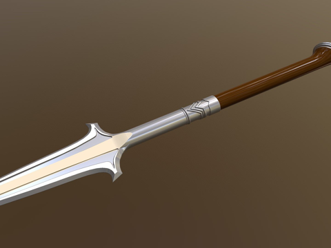  列奥尼达断矛3d模型 