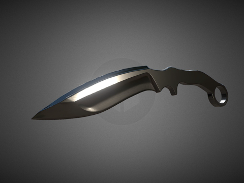  廓尔喀刀3d模型 