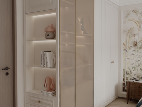  现代衣柜3d模型 