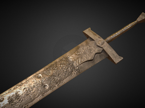  亵渎巨剑3d模型 