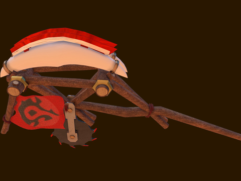  魔兽世界部落战斧3d模型 