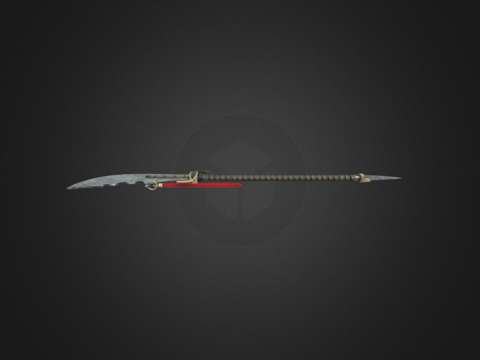  关刀2低模3d模型 