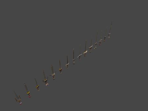  模块化刀剑商店第2部分3d模型 