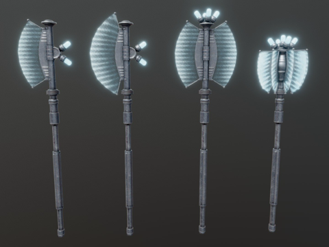  辐射新维加斯质子斧3d模型 