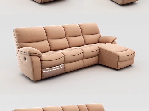  现代沙发布艺沙发 功能沙发 组合沙发3d模型 