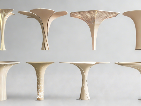  现代柱子 异形柱子 创意柱子 装饰柱3d模型 