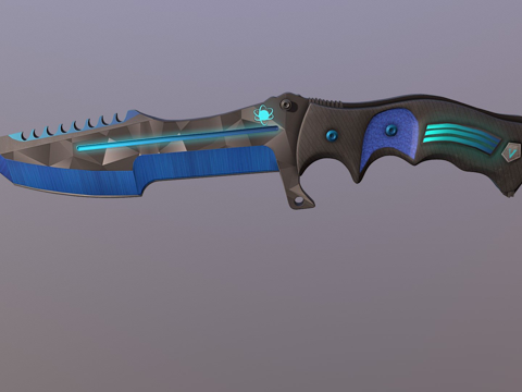  猎人闪电球蓝3d模型 