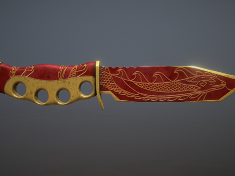  先驱者匕首鬼彻3d模型 