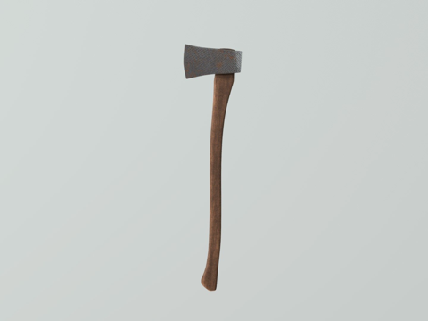  斧头3d模型 
