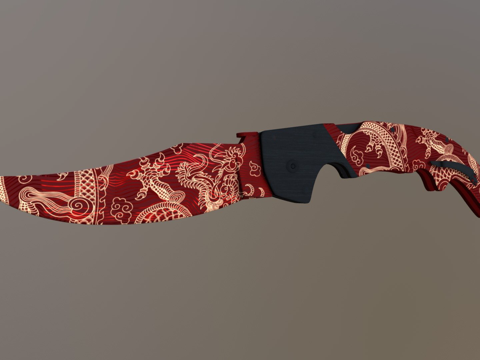  弯刀AIDOTU3d模型 