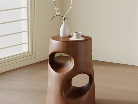 中古风边几 角几圆几su模型