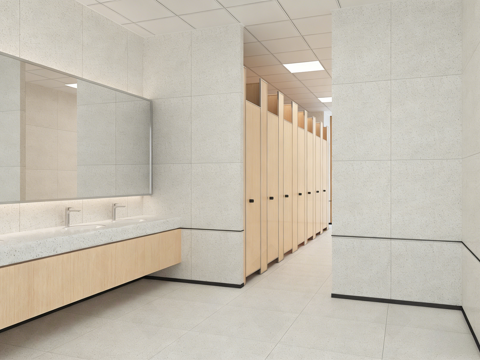  现代公共卫生间 公共卫生间隔间3d模型 