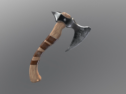  投斧3d模型 