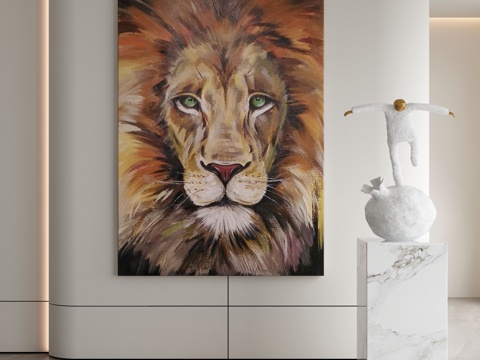  现代装饰画 挂画3d模型 