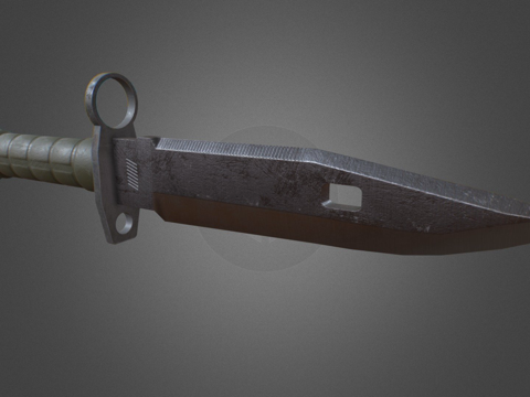  刺刀枪3d模型 