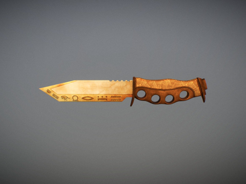  先驱者匕首象形文字3d模型 