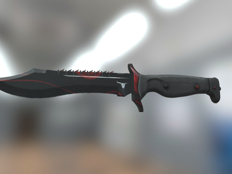  鲍伊猎刀苏格兰纹3号3d模型 