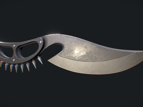  眼镜蛇刀3d模型 