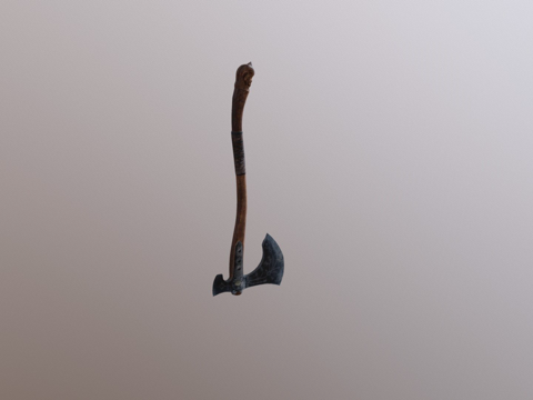  战神之斧3d模型 