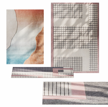 客厅现代地毯su模型