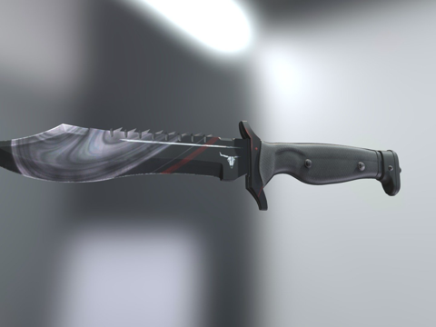  鲍伊猎刀苏格兰纹4号3d模型 