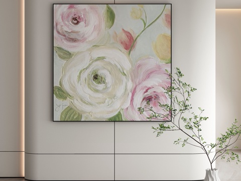  现代装饰画 挂画3d模型 