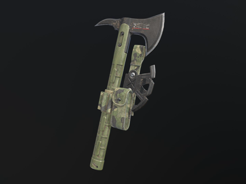  扎耶克战术斧3d模型 