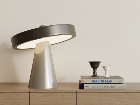  现代意式台灯 摆件su模型 