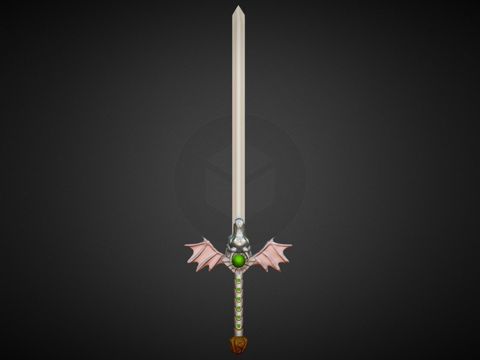  龙剑雕刻3d模型 