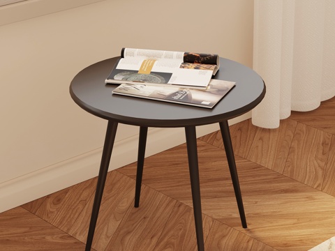  现代复古边几3d模型 