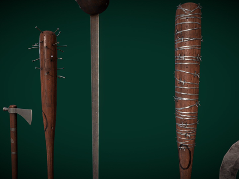  杂项武器3d模型 