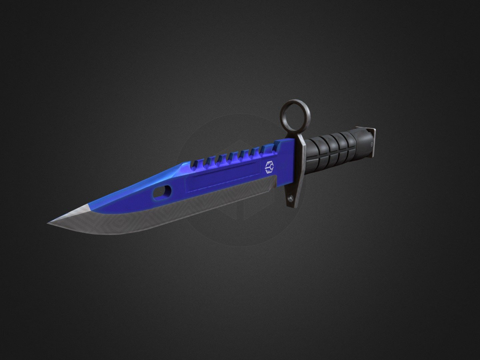  M9刺刀自动3d模型3d模型 