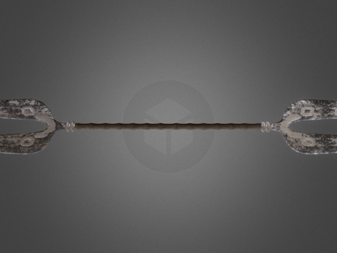  长柄武器3d模型 