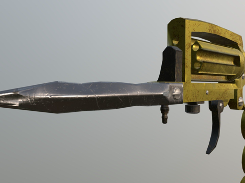  阿帕奇左轮3d模型 