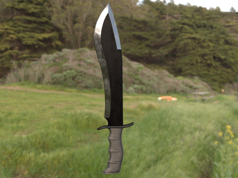  库尔基刀3d模型 