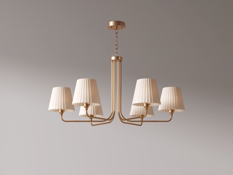  法式吊灯 餐厅吊灯 卧室吊灯3d模型 