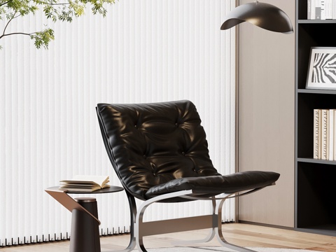  现代意式休闲椅 边几3d模型 