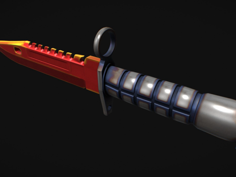  M9刺刀熔点3d模型 