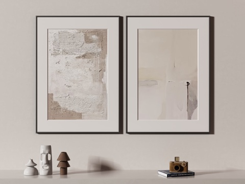  现代装饰画 挂画3d模型 