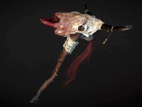  狂野西部战斧3d模型 