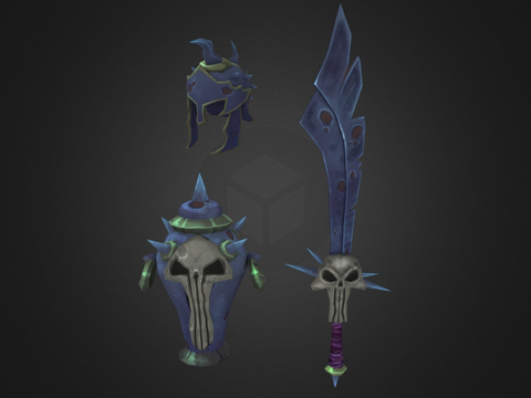  疯狂测试骷髅3d模型 