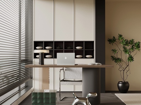  意式小茶台su模型 