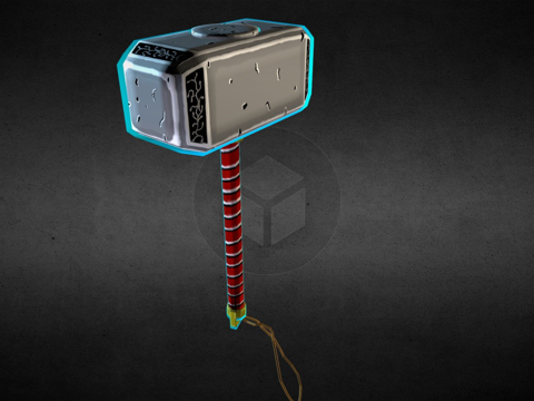  雷神之锤索尔之锤3d模型 