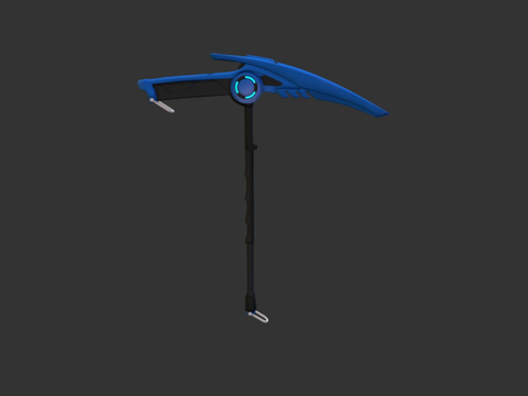  正电子收割工具3d模型 