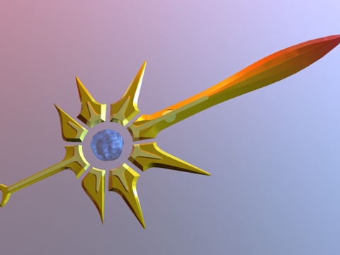  雷刃大神3d模型 