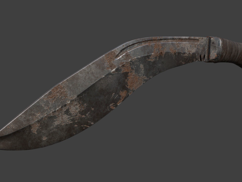  库克力弯刀3d模型 