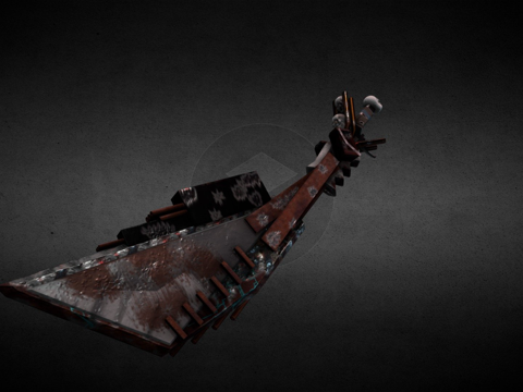  疯狂的麦克斯灵感剑3d模型 