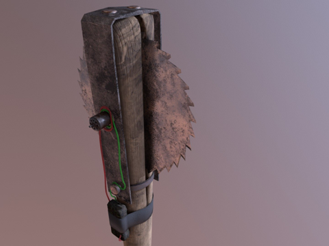  撕裂者棒3d模型 